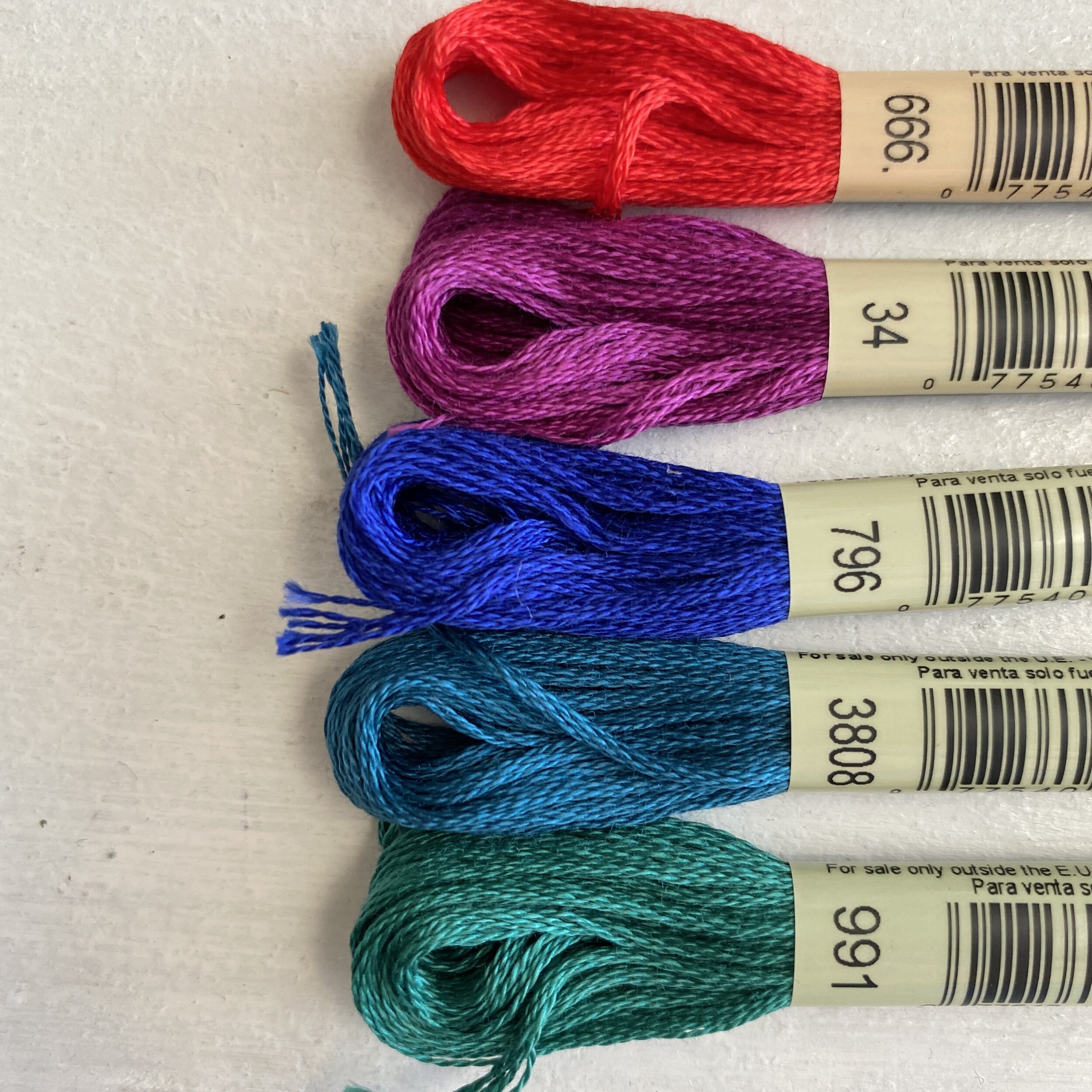 Jewel Toned DMC Embroidery Floss Set — SMALLWOODS STUDIOS